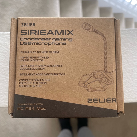 ZELIER USB Computer Microphone, PC Mic with Volume Control,Mute Button&LED Indic - Picture 7 of 10